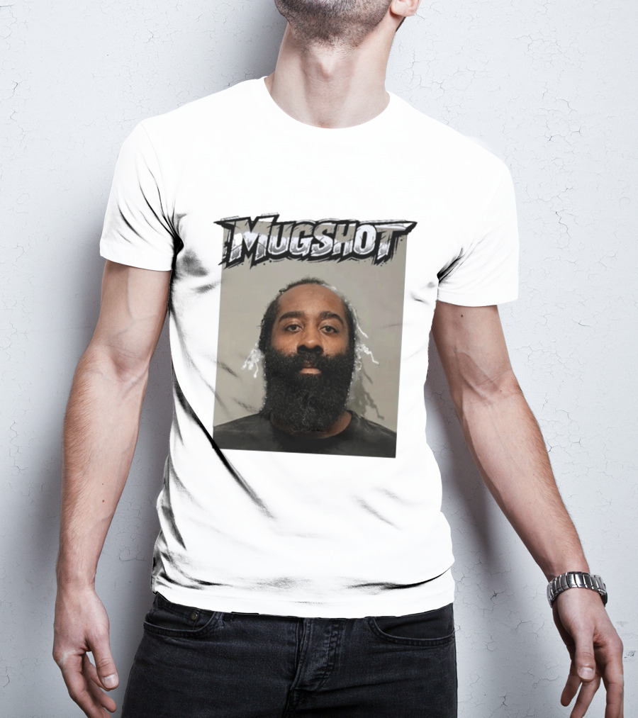 James Harden Shot Graphic Black And White T-Shirt
