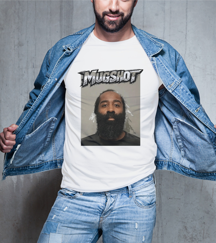 James Harden Shot Graphic Black And White T-Shirt
