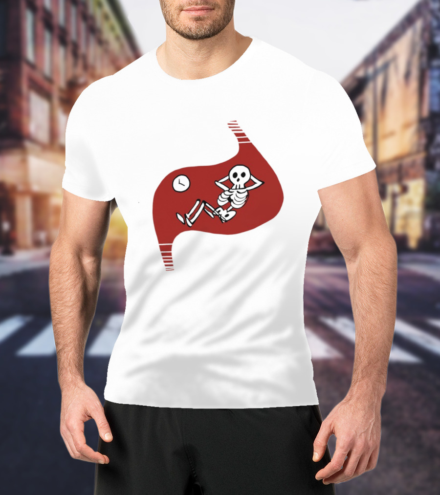 Tummy Time Skeleton With Fitness T-Shirt