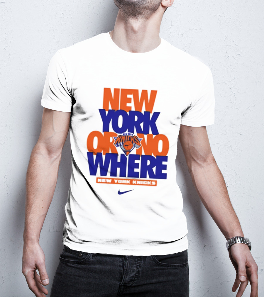 New York Or Nowhere New York Knicks 2026 AJ1 T-Shirt
