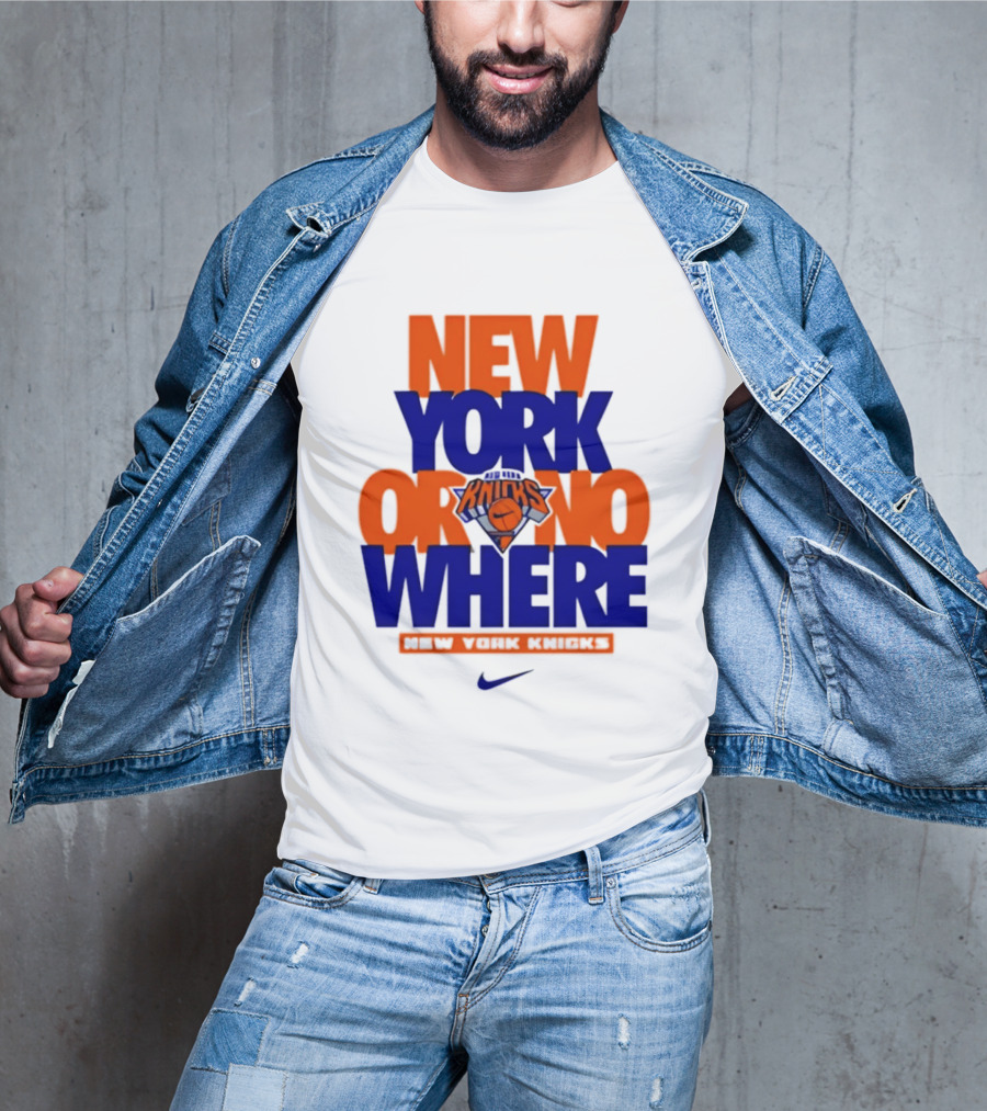 New York Or Nowhere New York Knicks 2026 AJ1 T-Shirt