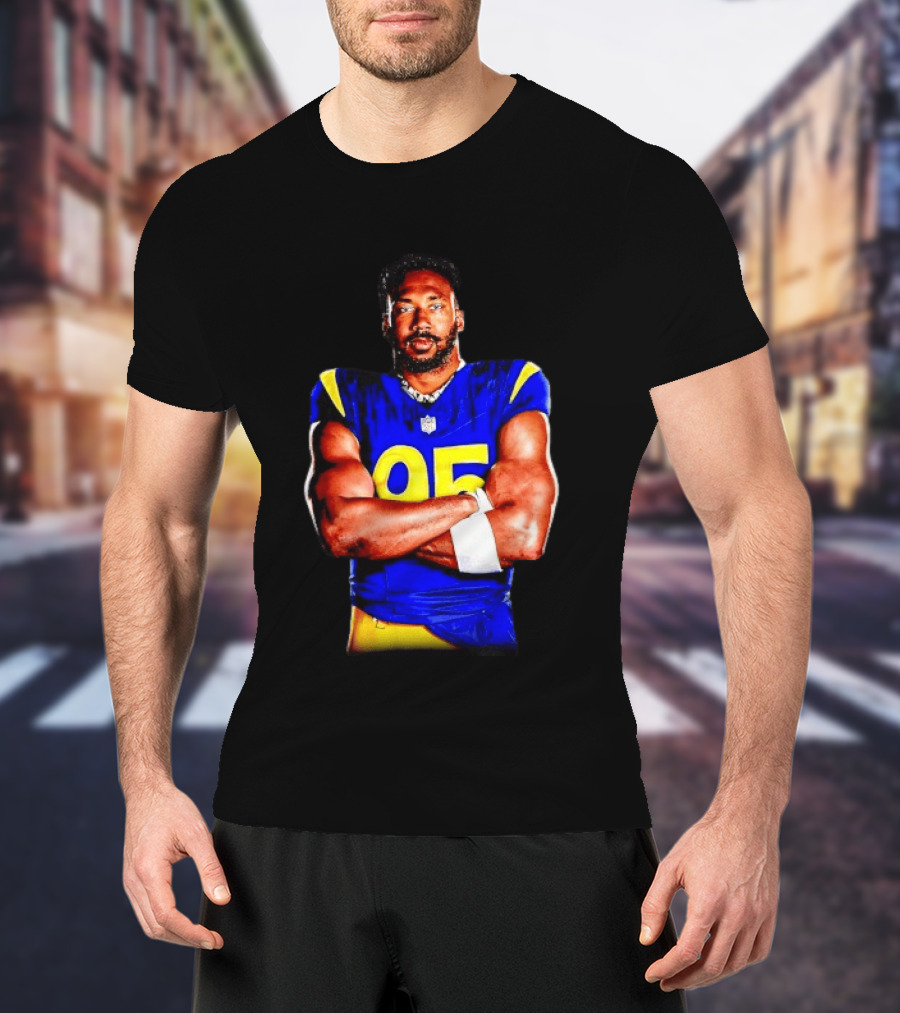 Myles Garrett 95 Los Angeles Rams Football Sports Fan T-Shirt