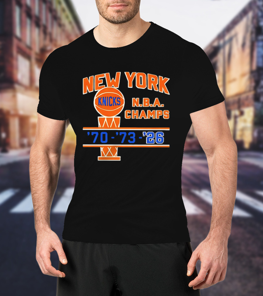 New York Knicks NBA Champs 1970 1973 2026 T-Shirt