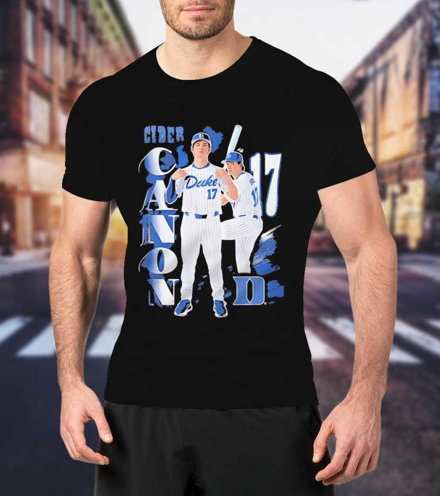 Duke Blue Devils Cider Canon 17 Baseball Team T-Shirt