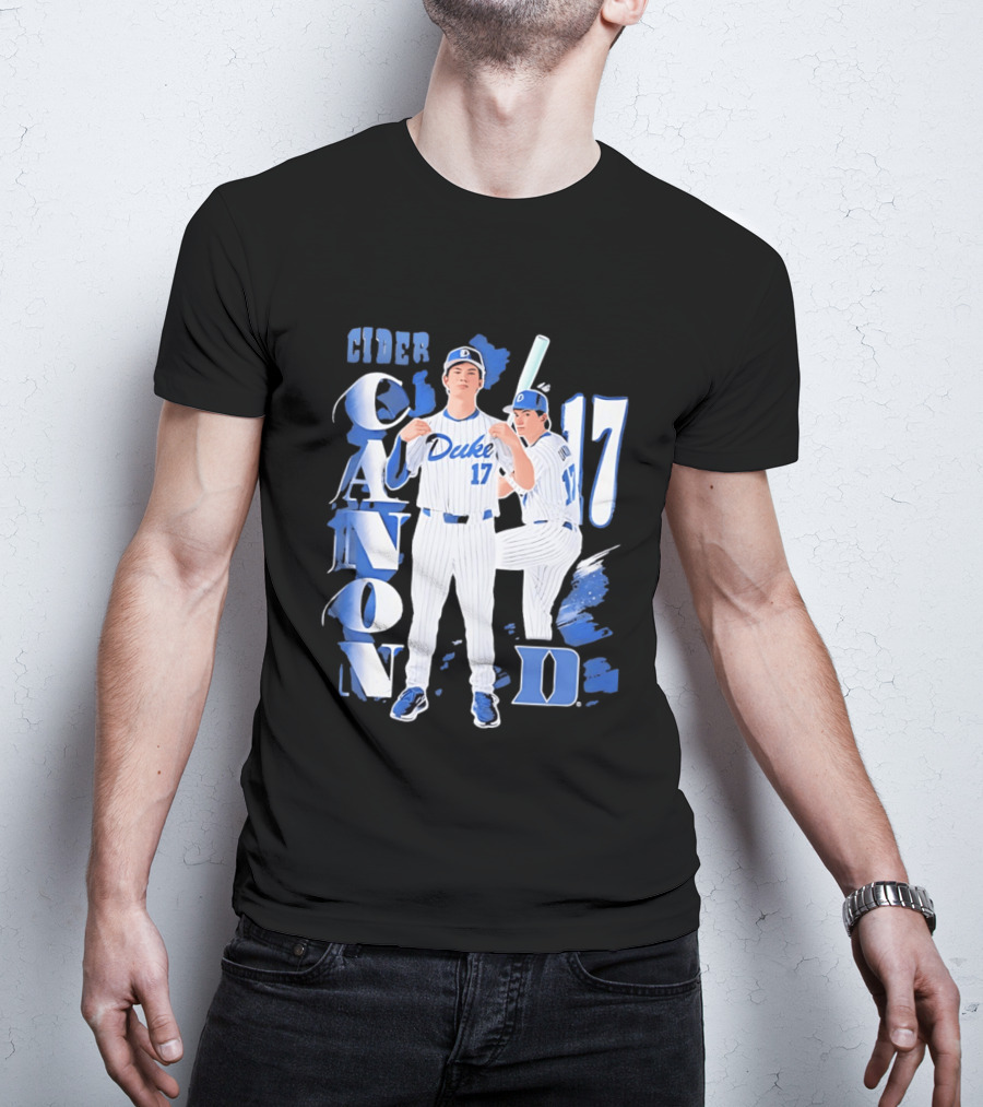 Duke Blue Devils Cider Canon 17 Baseball Team T-Shirt