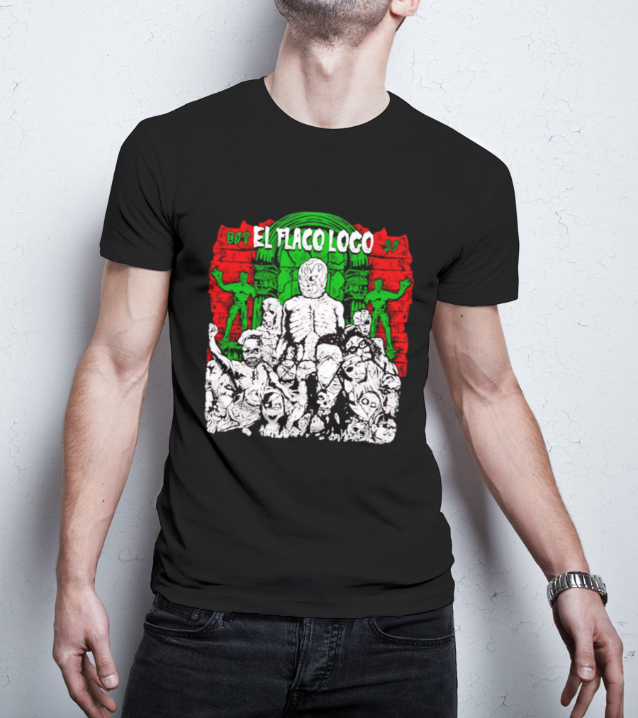 El Flaco Loco EST 97 Luchador Zombie Mashup T-Shirt