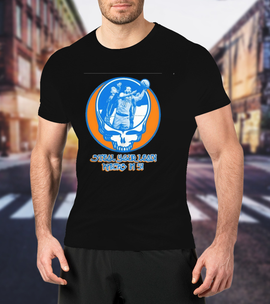 New York Knicks Jalen Brunson Steal Your Lead Knicks In 5 T-Shirt