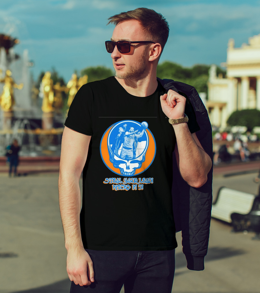 New York Knicks Jalen Brunson Steal Your Lead Knicks In 5 T-Shirt