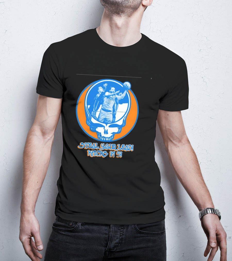 New York Knicks Jalen Brunson Steal Your Lead Knicks In 5 T-Shirt