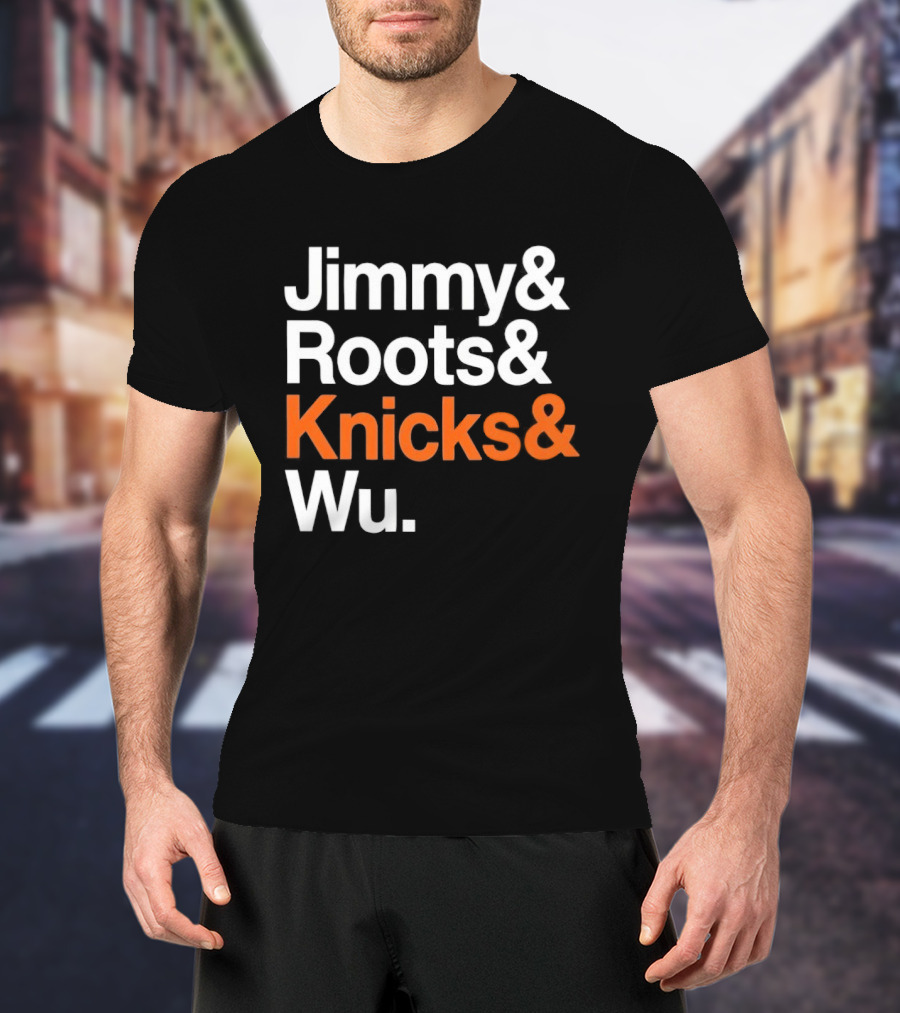 Jimmy And Roots And Knicks And Wu Basketball T-Shirt