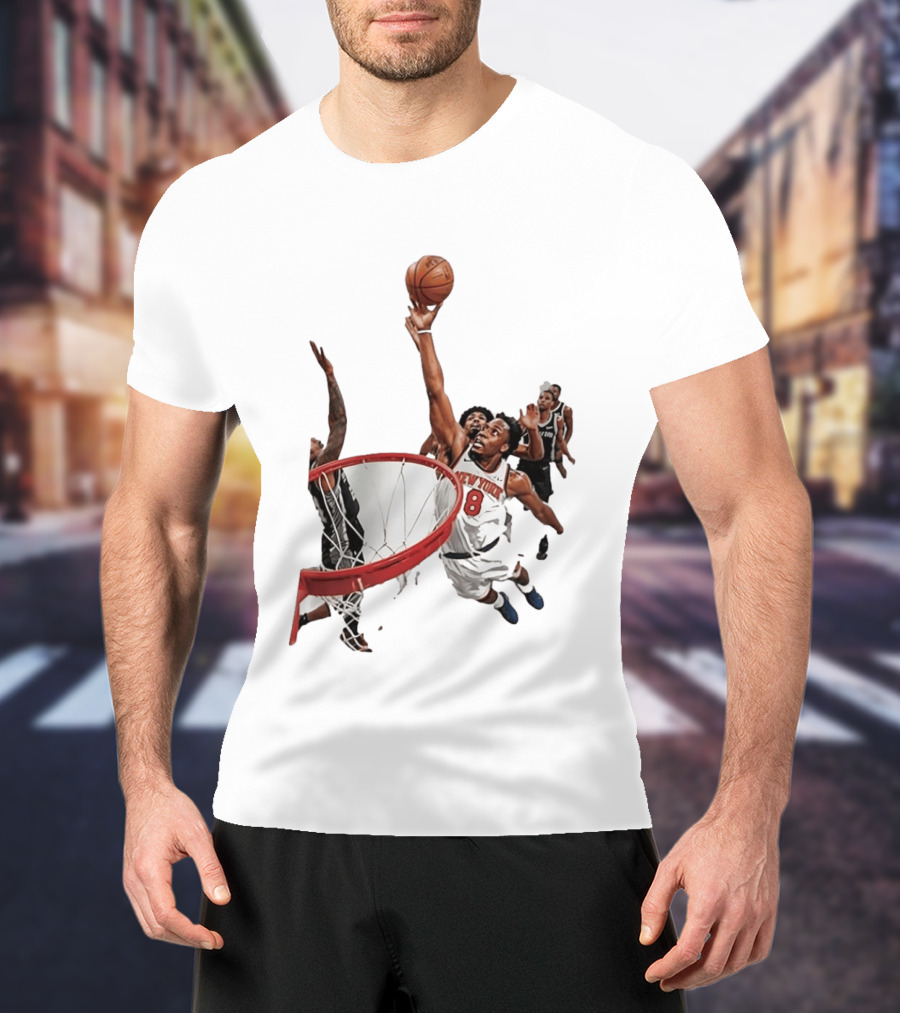 Obi Toppin New York Knicks NBA Layup Action T-Shirt