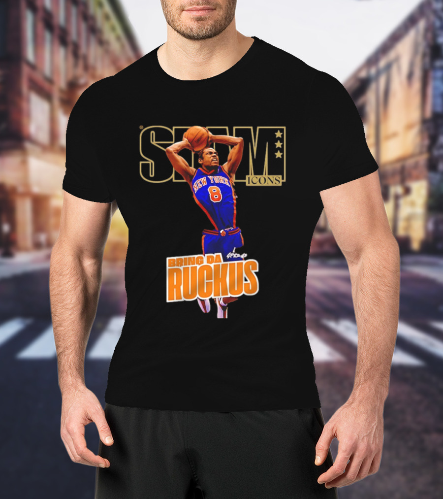 New York Knicks Sprewell SLAM Icons Bring Da Ruckus T-Shirt