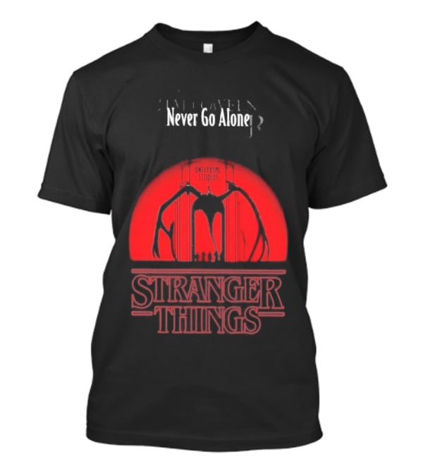 Stranger Things Never Go Alone Universal Studios Halloween Horror Nights T-Shirt