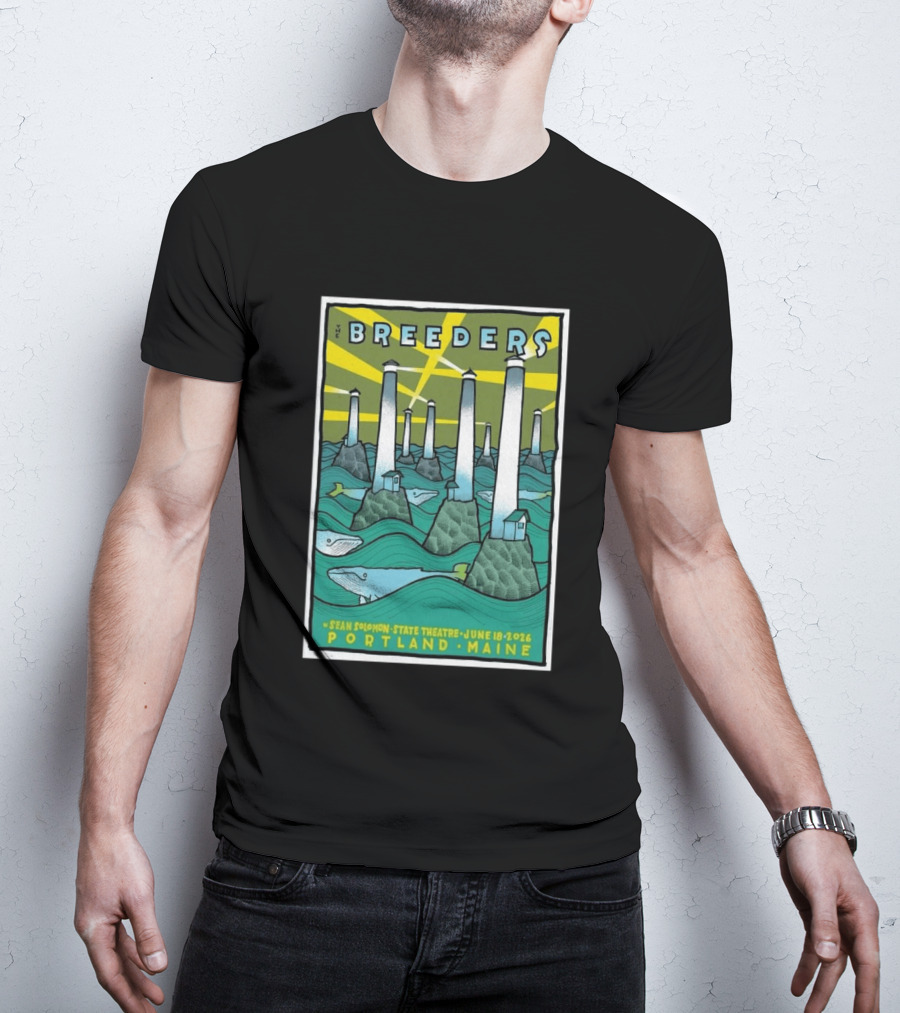 Breeders Sean Solomon State Theatre Portland Maine June 18 2026 T-Shirt
