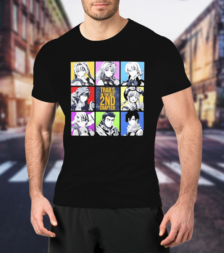 Trails In The Sky 2nd Chapter Main Cast Character Grid T-Shirt