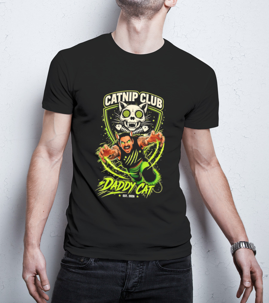 Catnip Club Daddy Cat Wrestling Est 2020 T-Shirt