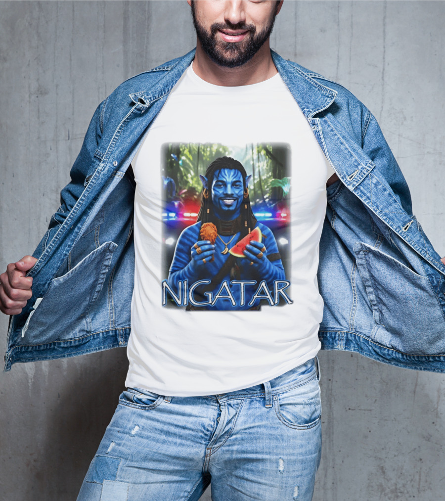 Nigatar Avatar Meme Watermelon And Chicken T-Shirt