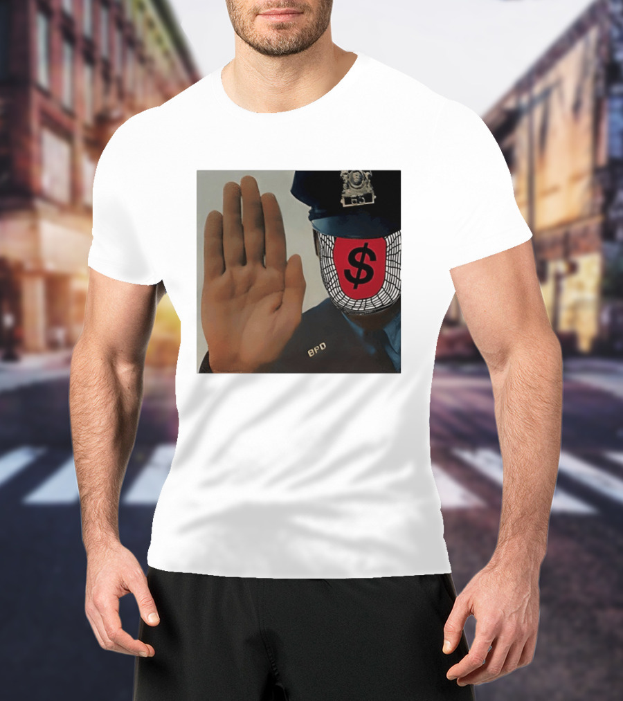 Angel Dust C2tt Album BPD Officer Dollar Symbol Face T-Shirt