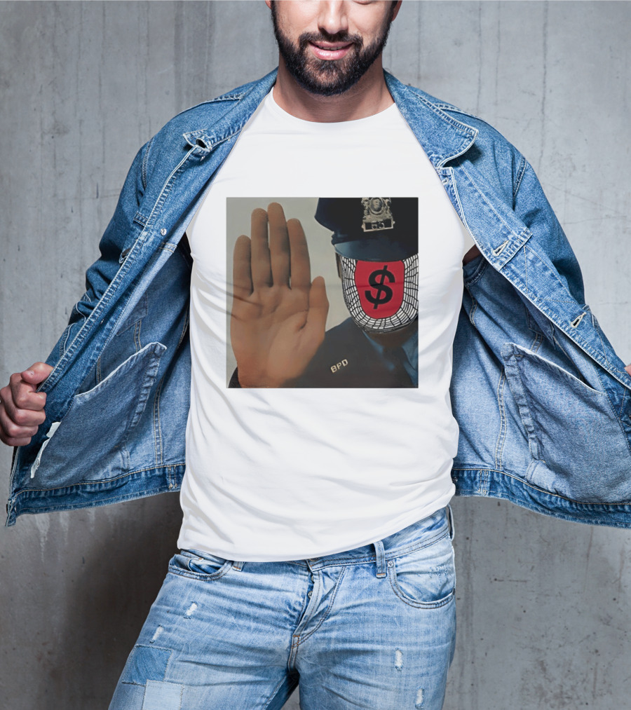 Angel Dust C2tt Album BPD Officer Dollar Symbol Face T-Shirt