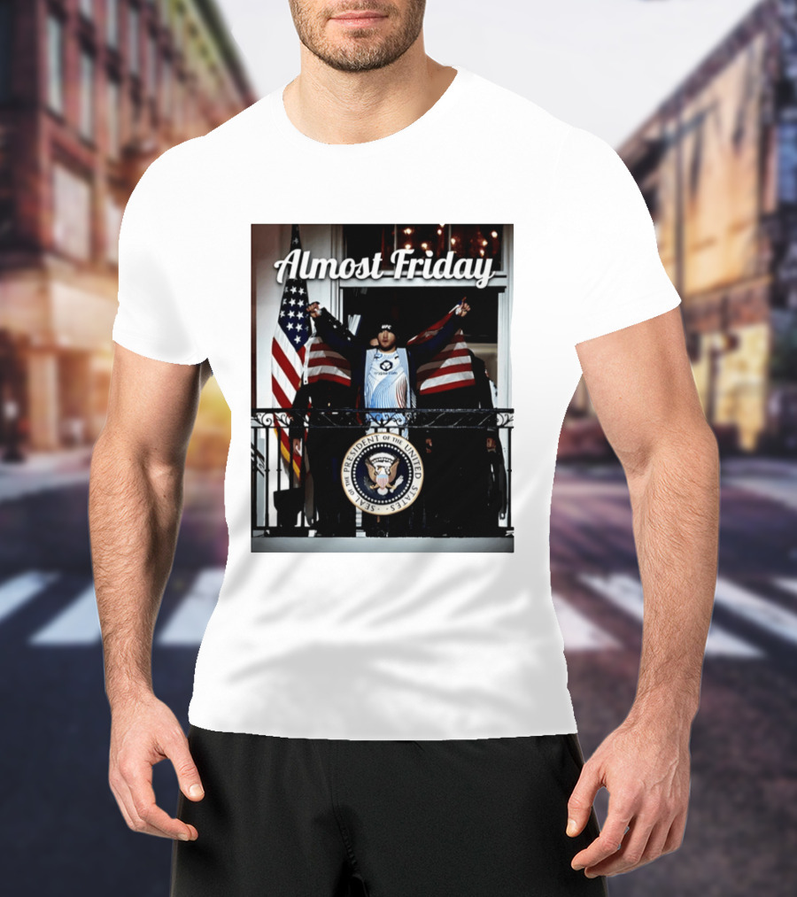 Almost Friday UFC White House Presidential Seal USA Flag T-Shirt