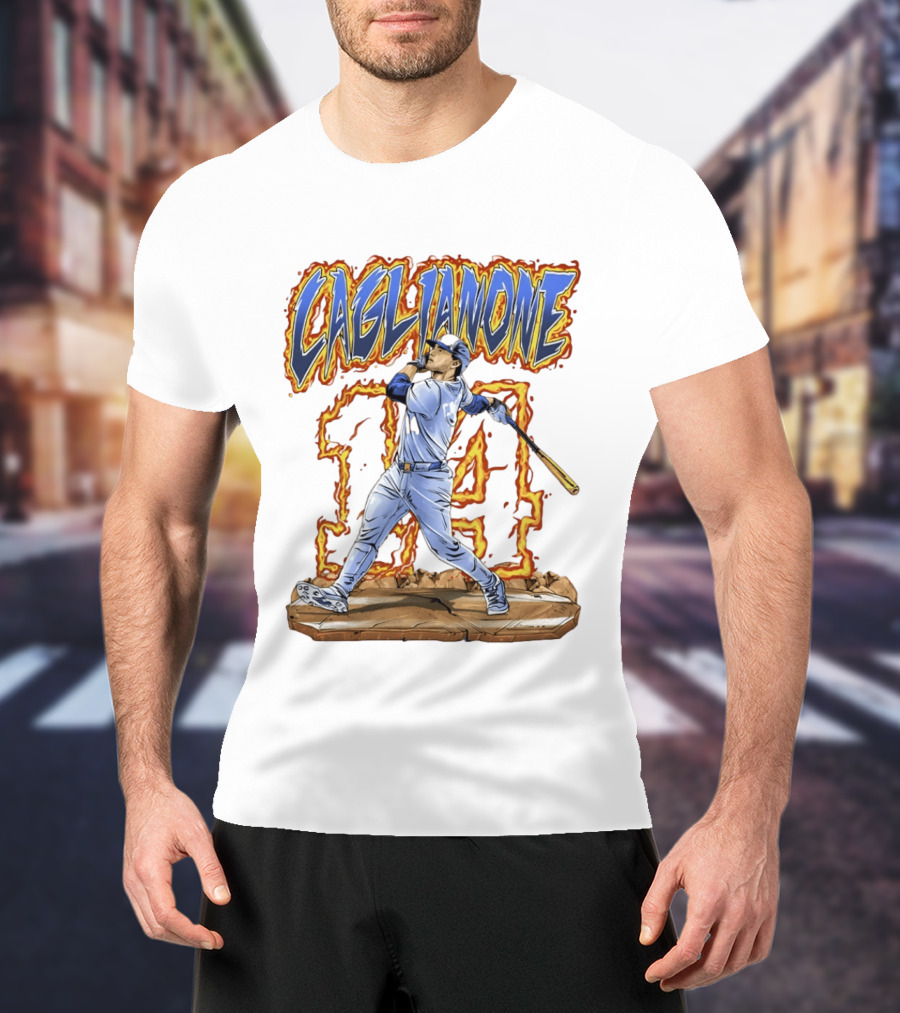 Caglianone Number 14 Kansas City Royals Baseball Player T-Shirt