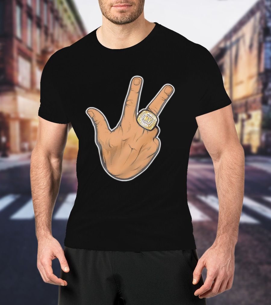 Jalen Brunson New York Knicks 2026 World Champs Ring Gesture T-Shirt