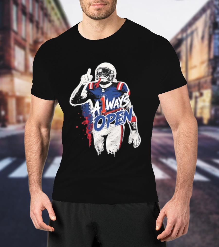 A1ways Open New England Patriots Football Player T-Shirt