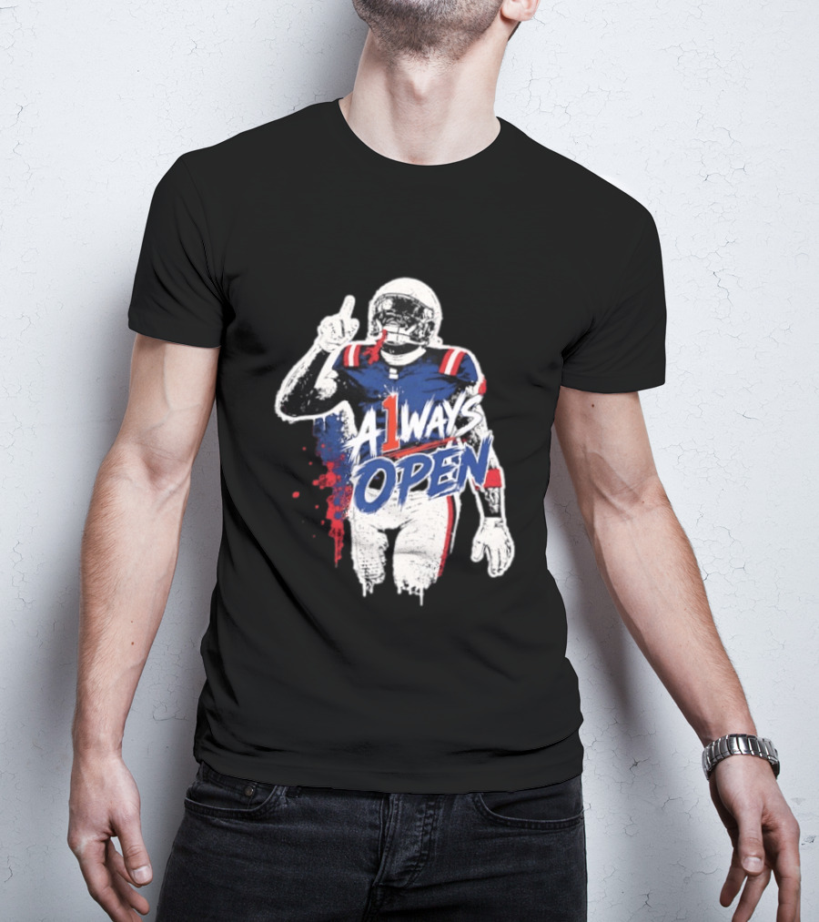 A1ways Open New England Patriots Football Player T-Shirt