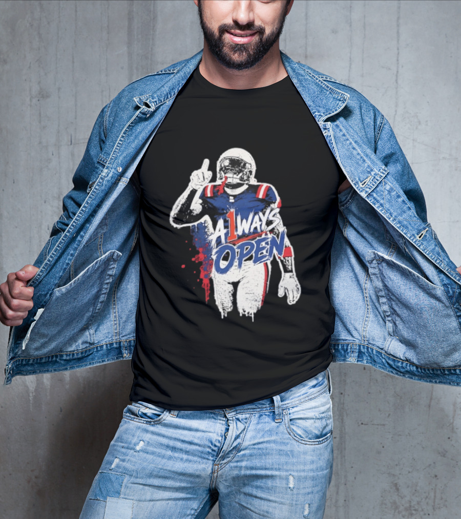 A1ways Open New England Patriots Football Player T-Shirt