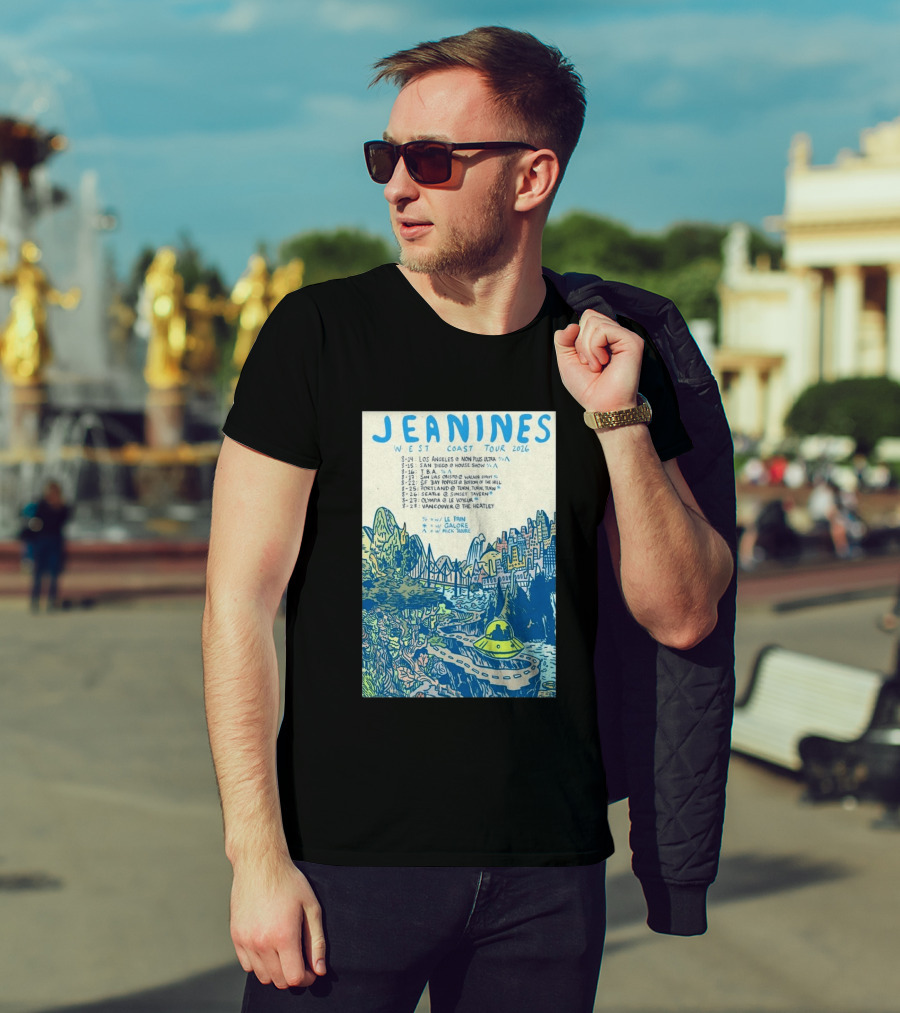 JEANINES West Coast Tour 2026 Cities And Venues T-Shirt