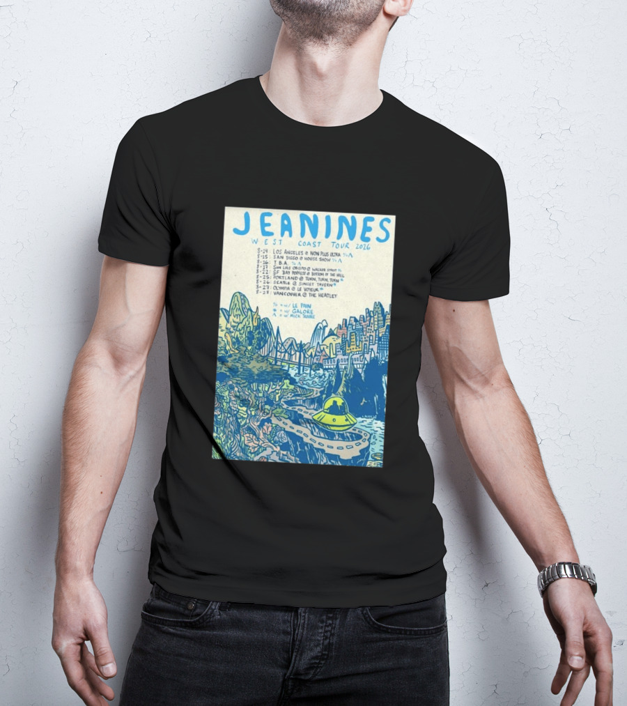 JEANINES West Coast Tour 2026 Cities And Venues T-Shirt