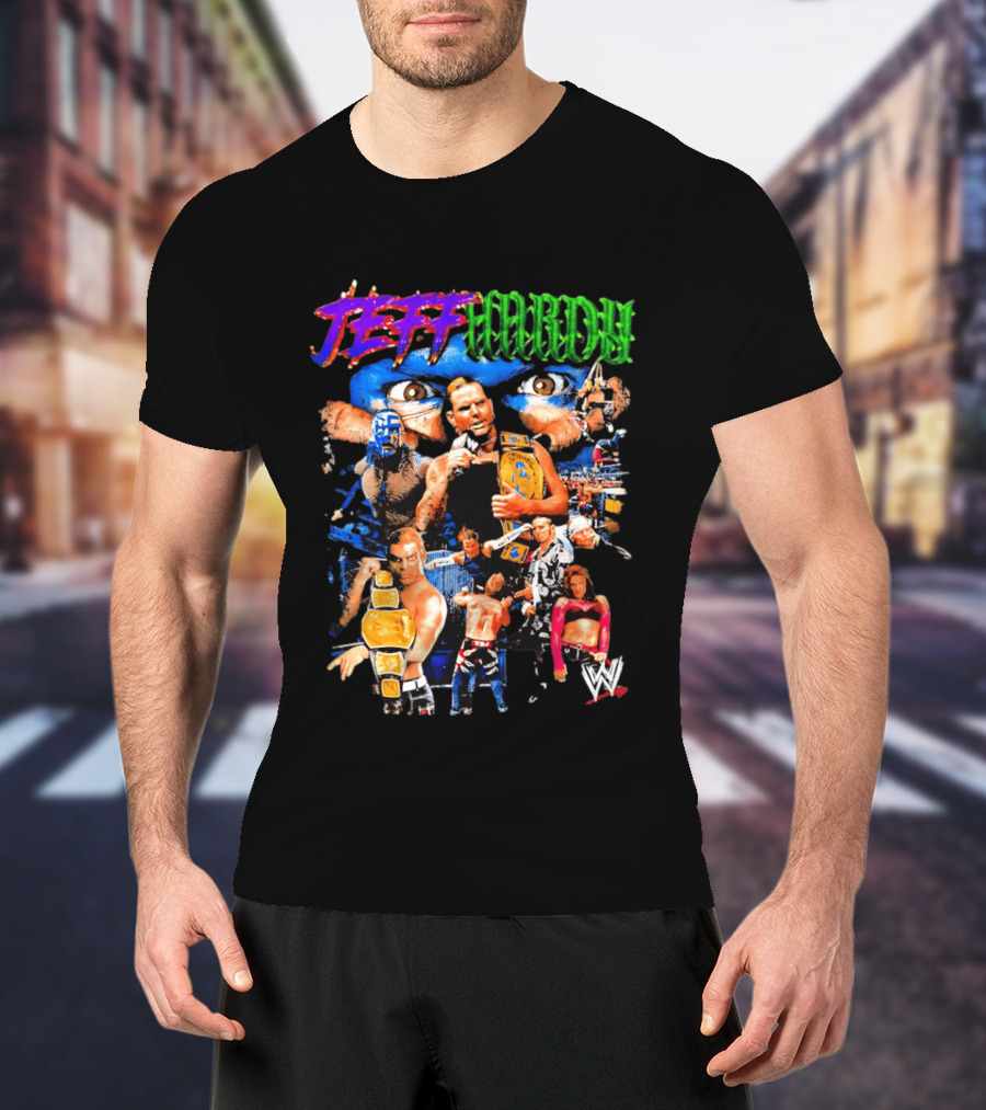 Jeff Hardy WWE Champion Legends Collage T-Shirt