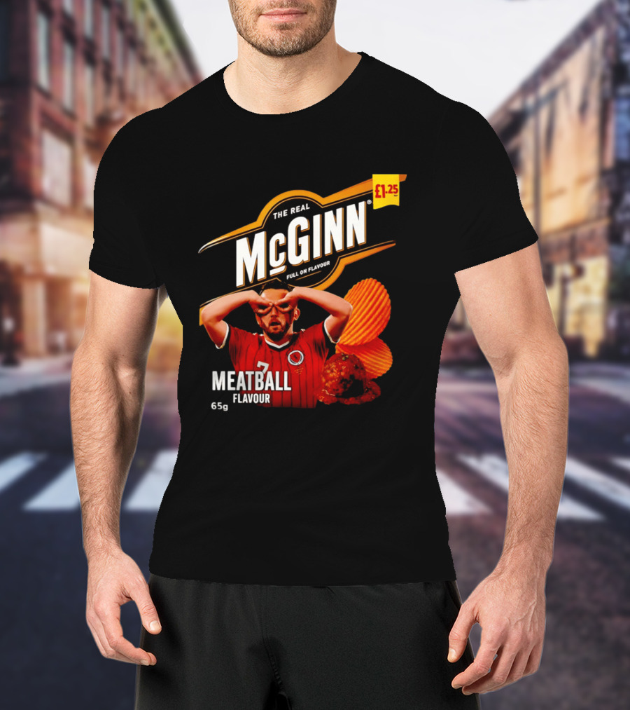 The Real McGinn Full On Flavour Meatball 65g £1.25 T-Shirt
