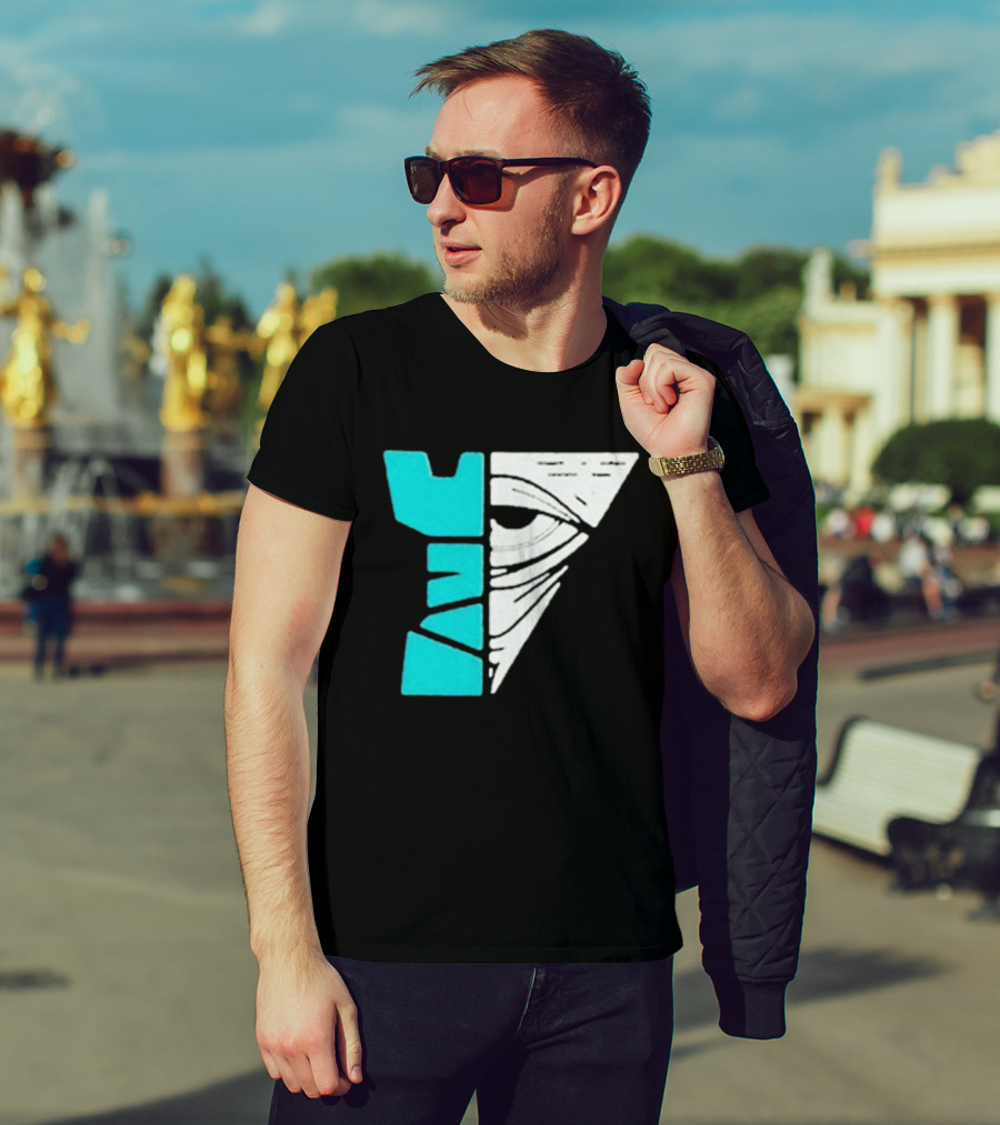 Kastle Group Whitephos X Kastle Face Off Bold Geometric Abstract T-Shirt