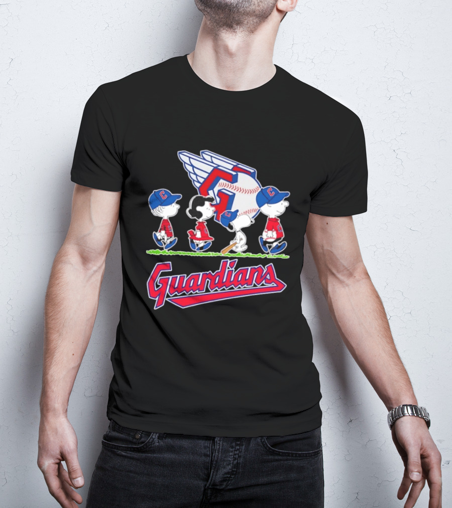 Cleveland Guardians Snoopy Charlie Brown Lucy Linus Abbey Road 2026 T-Shirt