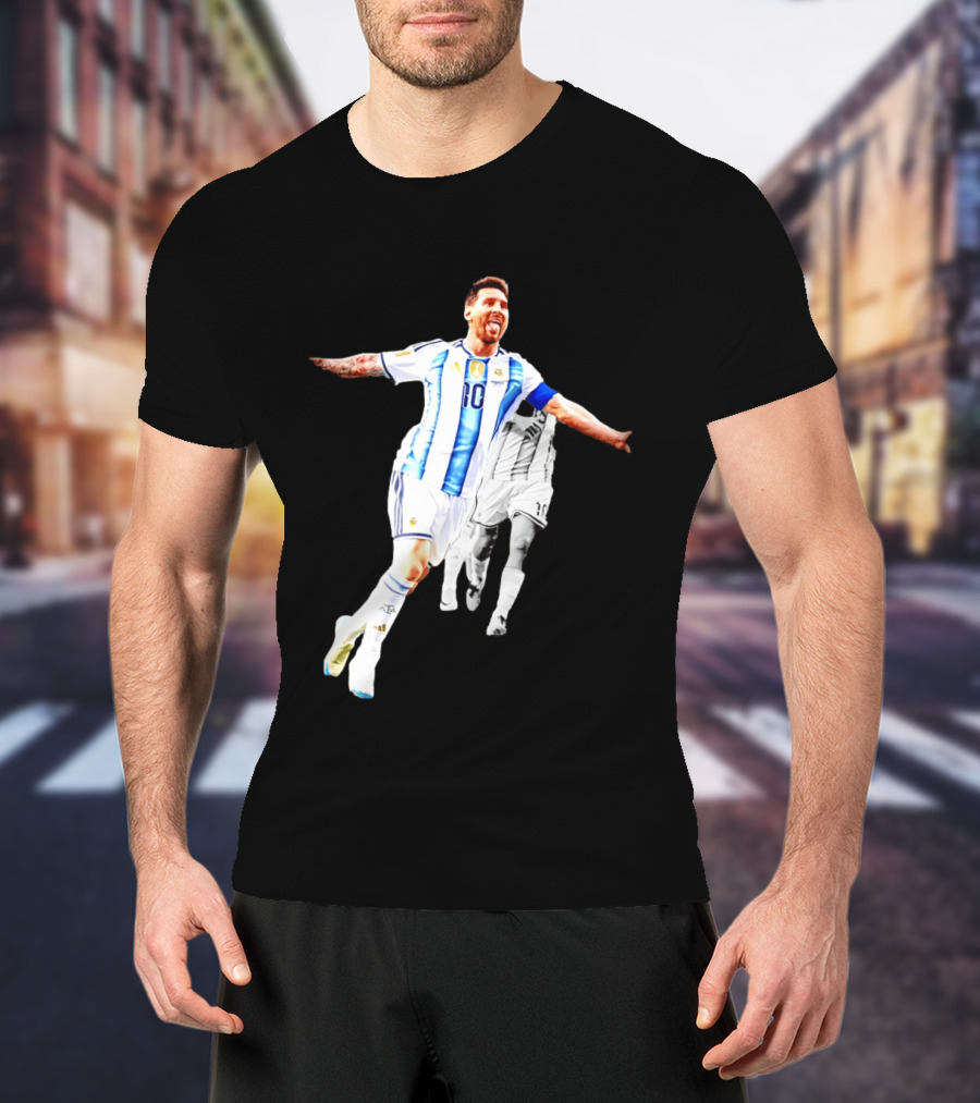 Lionel Messi Number 10 Argentina National Team Iconic Celebration T-Shirt