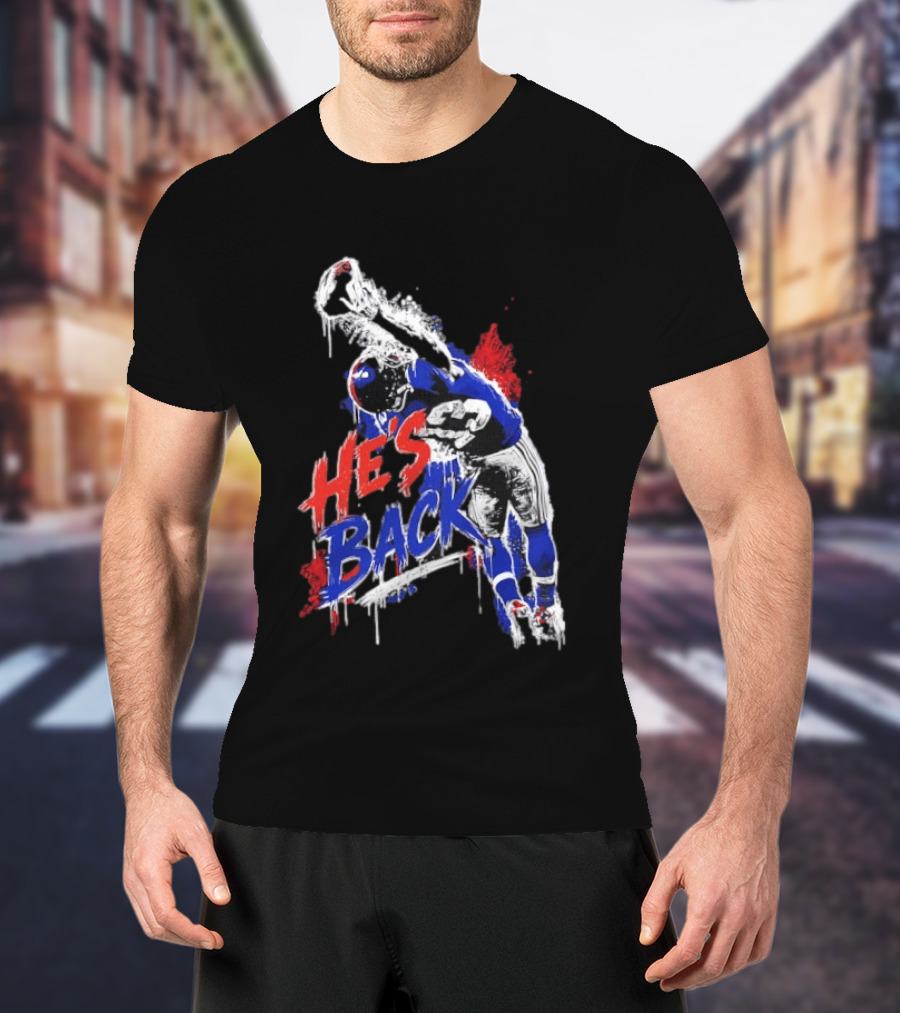 Odell Beckham Jr. He's Back 13 New York Giants Iconic Catch T-Shirt