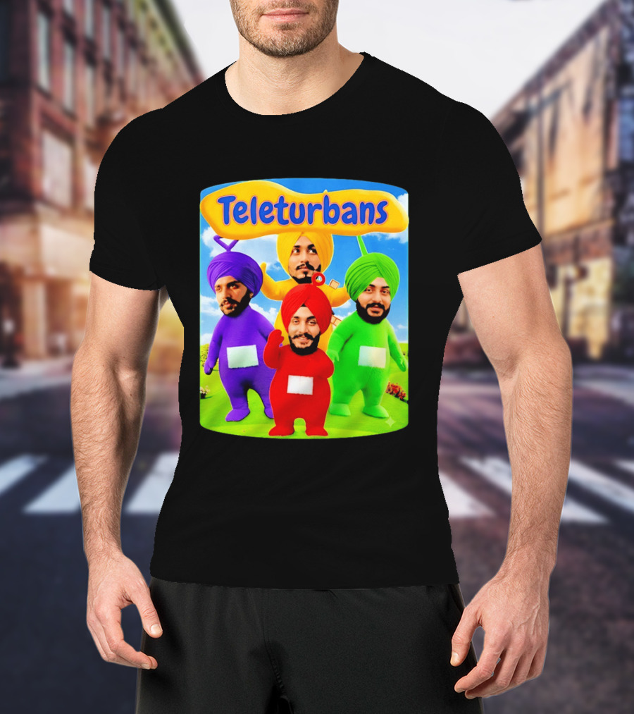 Teleturbans Colorful Characters Parody Featuring Turbans T-Shirt