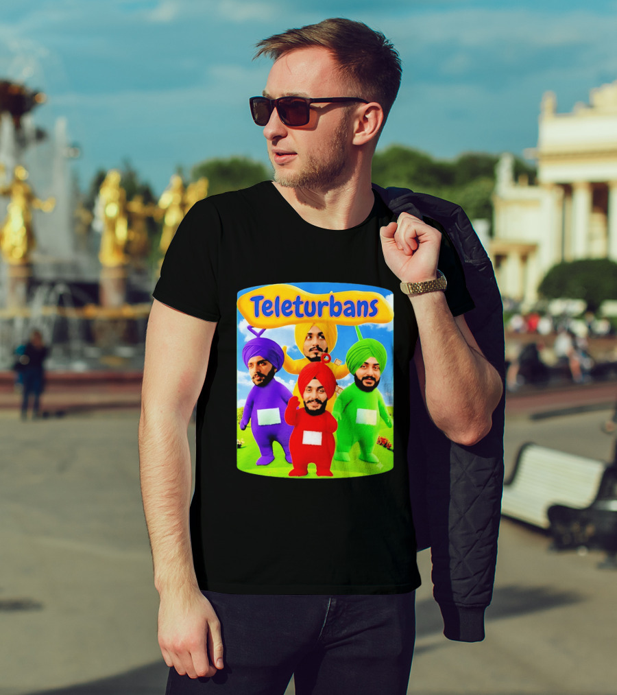 Teleturbans Colorful Characters Parody Featuring Turbans T-Shirt