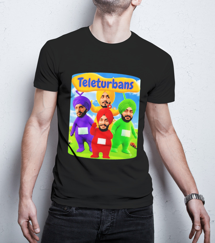 Teleturbans Colorful Characters Parody Featuring Turbans T-Shirt