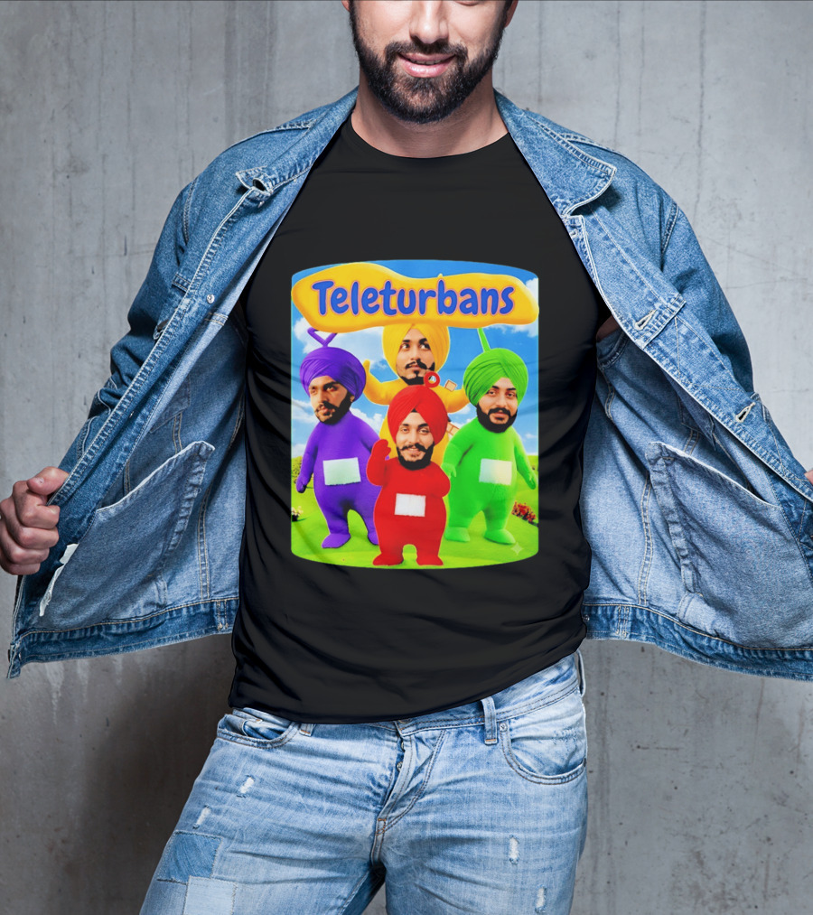 Teleturbans Colorful Characters Parody Featuring Turbans T-Shirt