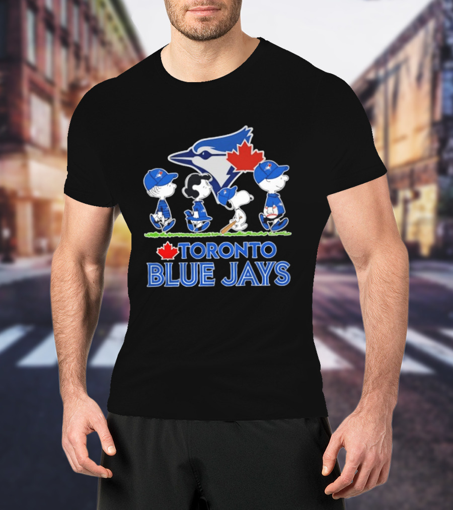 Toronto Blue Jays Snoopy Charlie Brown Lucy Linus Abbey Road 2026 T-Shirt