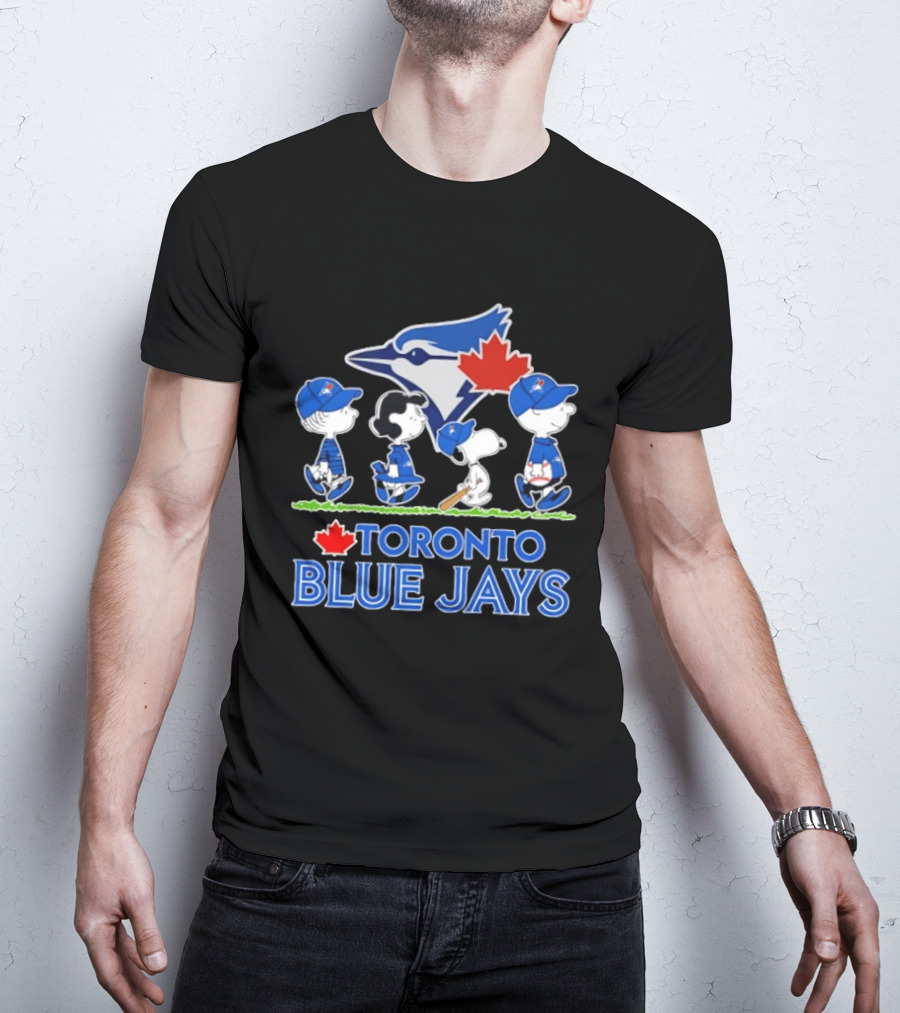 Toronto Blue Jays Snoopy Charlie Brown Lucy Linus Abbey Road 2026 T-Shirt