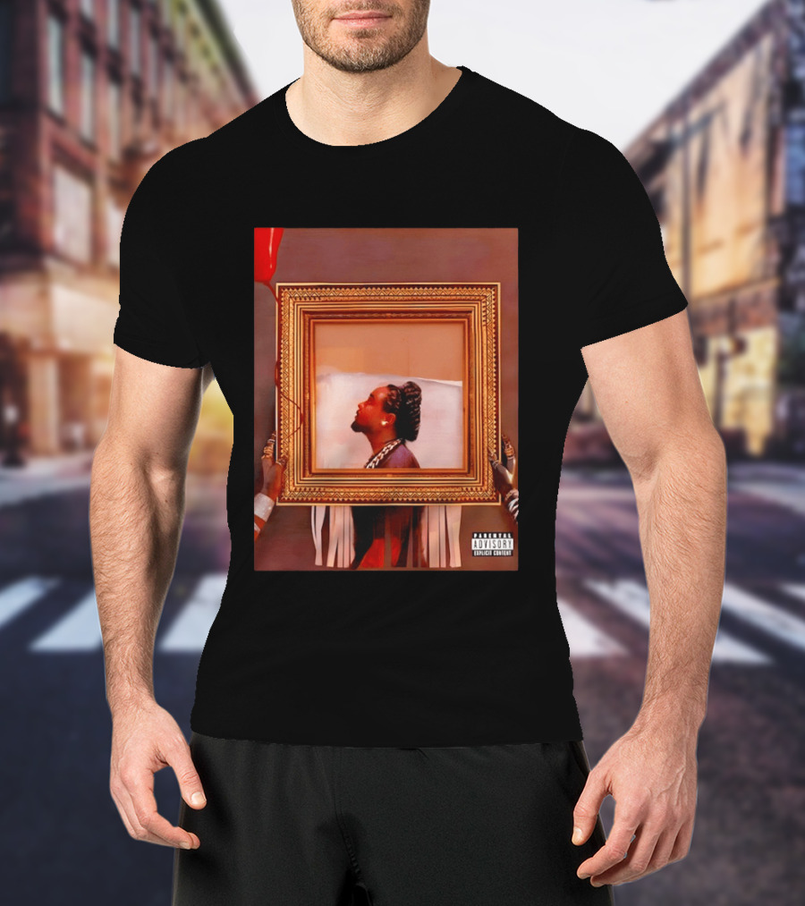 Wale Album Cover Parental Advisory Explicit Content Picture Frame T-Shirt