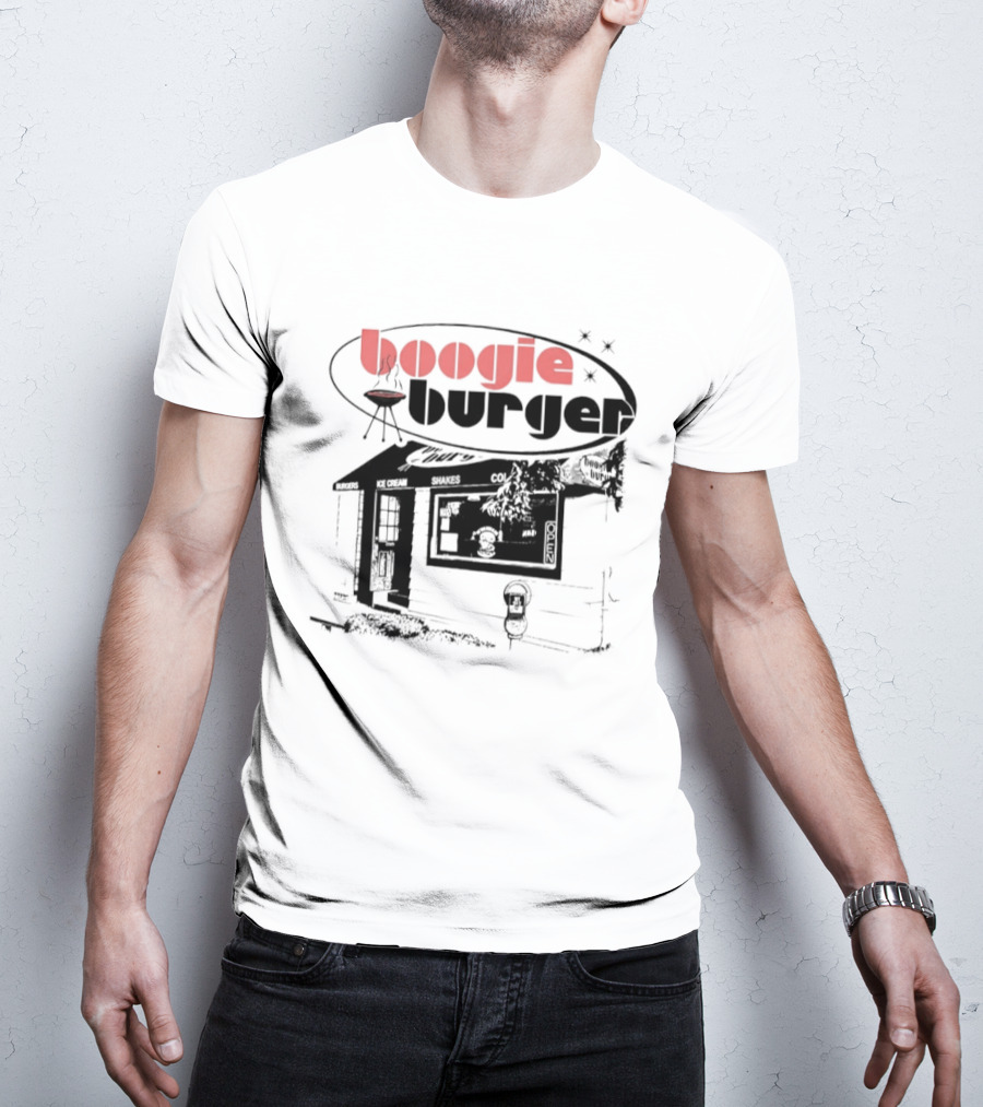 Boogie Burger Diner Fast Food Grill Retro Vintage Restaurant T-Shirt