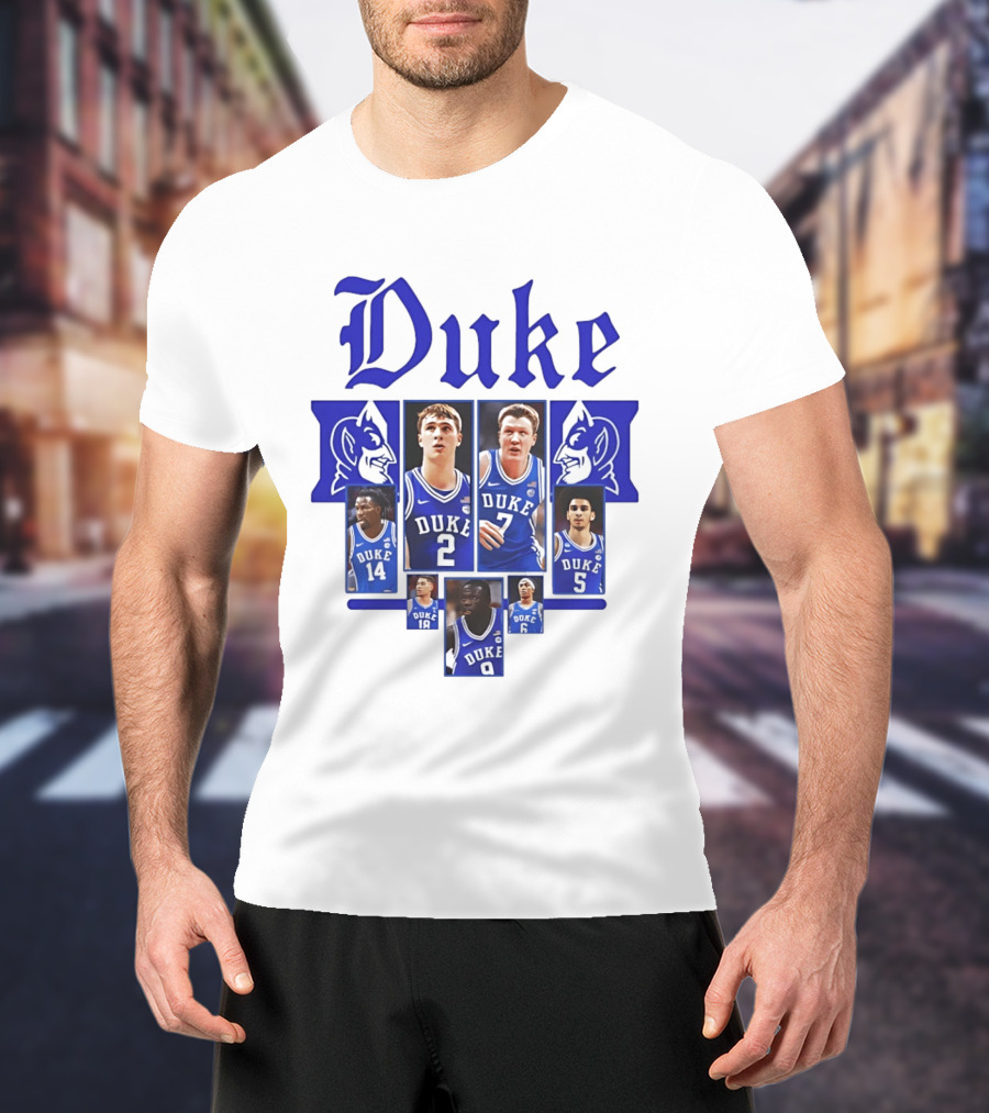 Duke Blue Devils Basketball Team Collage 2025 2026 T-Shirt