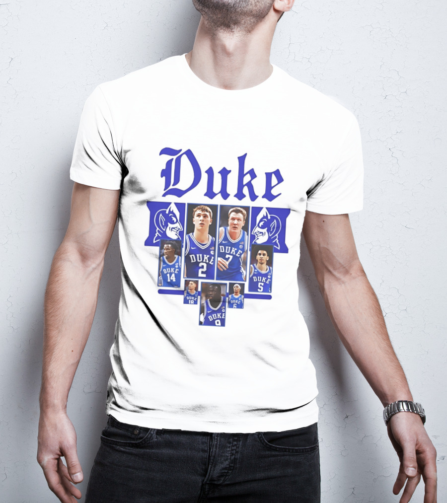 Duke Blue Devils Basketball Team Collage 2025 2026 T-Shirt