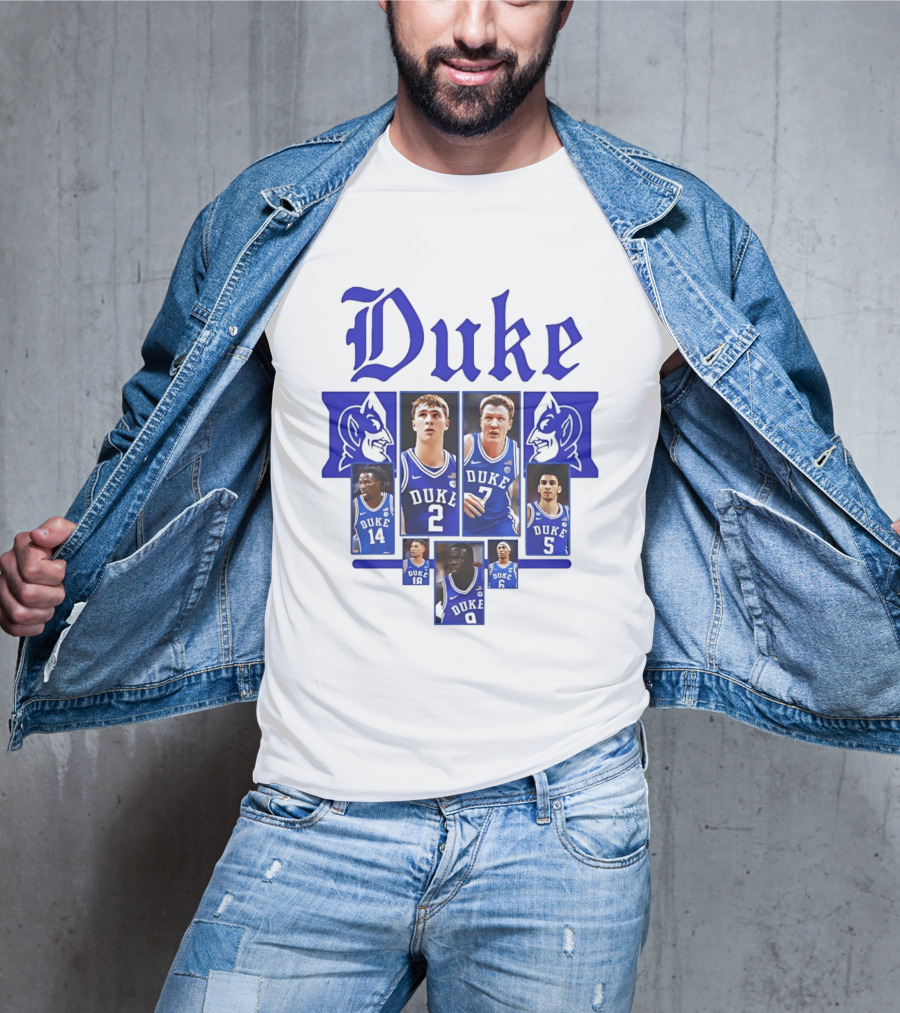 Duke Blue Devils Basketball Team Collage 2025 2026 T-Shirt