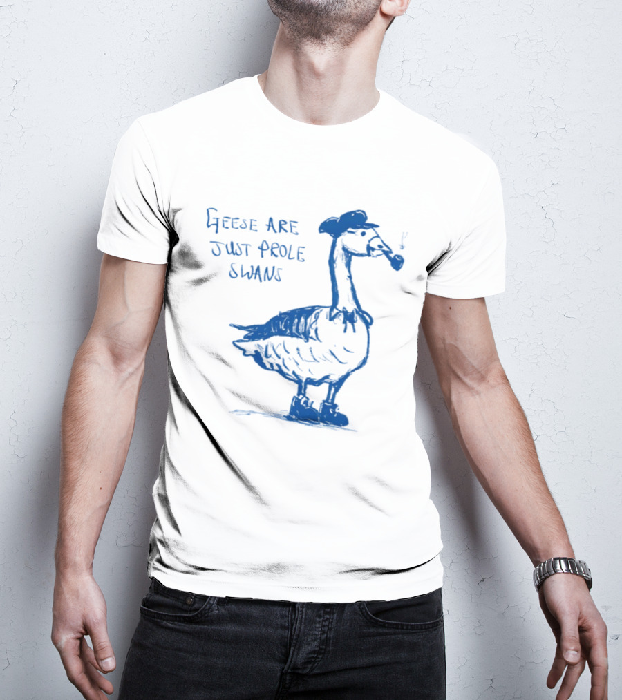 Geese Are Just Prole Swans Goose Smoking Pipe T-Shirt