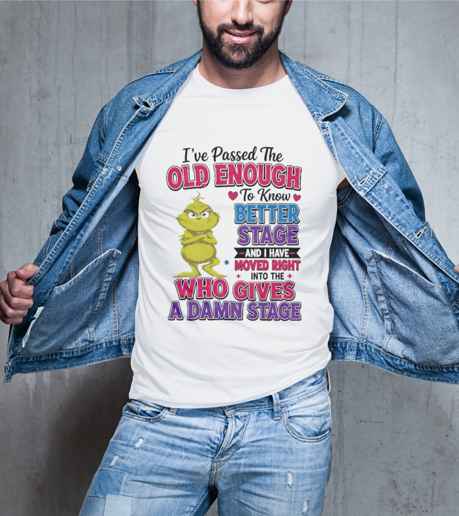 Passed The Old Enough To Know Better Moved Right Into The Who Gives A Damn Stage T-Shirt